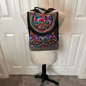 Embroidered back pack